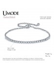 UMODE moda urok CZ bransoletki tenisowe dla kobiet mężczyzn kolorowa cyrkonia biżuteria Box łańcuch Braclets prezent bransoletka