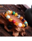 Meajoe Trendy naturalny kamień miłość fioletowy bransoletka z koralików Vintage Charm okrągły łańcuch koraliki bransoletki biżut