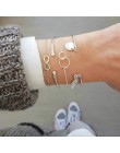 20 style kobiety dziewczęta Mix okrągły stop kryształ marmur uroku bransoletki moda Boho serce powłoki list zestawy bransoletek 