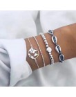 20 style kobiety dziewczęta Mix okrągły stop kryształ marmur uroku bransoletki moda Boho serce powłoki list zestawy bransoletek 