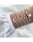 20 style kobiety dziewczęta Mix okrągły stop kryształ marmur uroku bransoletki moda Boho serce powłoki list zestawy bransoletek 