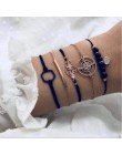 20 style kobiety dziewczęta Mix okrągły stop kryształ marmur uroku bransoletki moda Boho serce powłoki list zestawy bransoletek 