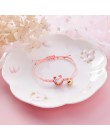 2019 nowy Handmade kolorowe liny kot na szczęście regulowana bransoletka dla kobiet dziewczyn urodziny prezenty słodki Tassel mo