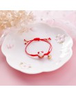 2019 nowy Handmade kolorowe liny kot na szczęście regulowana bransoletka dla kobiet dziewczyn urodziny prezenty słodki Tassel mo
