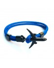 2019 nowy Boeing samolot mężczyźni kotwica bransoletka Rope Chain czarny Charm bransoletki dla kobiet mężczyzna Survival styl lo