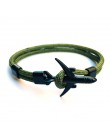 2019 nowy Boeing samolot mężczyźni kotwica bransoletka Rope Chain czarny Charm bransoletki dla kobiet mężczyzna Survival styl lo