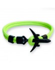 2019 nowy Boeing samolot mężczyźni kotwica bransoletka Rope Chain czarny Charm bransoletki dla kobiet mężczyzna Survival styl lo
