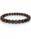 OIQUEI 2019 pulsera hombre Cylinder hematyt bransoletki dla mężczyzn klasyczne natura bransoletki z koralików kamiennych i brans
