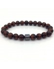 OIQUEI 2019 pulsera hombre Cylinder hematyt bransoletki dla mężczyzn klasyczne natura bransoletki z koralików kamiennych i brans