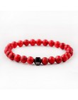 OIQUEI 2019 pulsera hombre Cylinder hematyt bransoletki dla mężczyzn klasyczne natura bransoletki z koralików kamiennych i brans