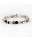 OIQUEI 2019 pulsera hombre Cylinder hematyt bransoletki dla mężczyzn klasyczne natura bransoletki z koralików kamiennych i brans