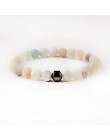 OIQUEI 2019 pulsera hombre Cylinder hematyt bransoletki dla mężczyzn klasyczne natura bransoletki z koralików kamiennych i brans