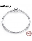 Luksusowe oryginalny 100% 925 srebrny łańcuszek żmijka łańcuch bransoletka Bangle dla kobiet autentyczne urok biżuteria Pulseira