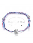 Etniczny tybetański głowa buddy tkane Amulet Multicolor bransoletki i Bangles dla kobiet mężczyzn ręcznie liny budda Charm brans