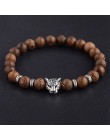 Hot mężczyźni naturalne drewno krzyż z koralikami bransoletki Onyx medytacja modlitwa bransoletka z koralików kobiety drewniane 