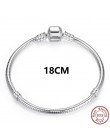 Luksusowe oryginalny 100% 925 srebrny łańcuszek żmijka łańcuch bransoletka Bangle dla kobiet autentyczne urok biżuteria Pulseira
