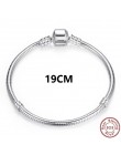 Luksusowe oryginalny 100% 925 srebrny łańcuszek żmijka łańcuch bransoletka Bangle dla kobiet autentyczne urok biżuteria Pulseira