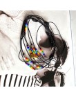 ZMZY śliczne bransoletki z koralików układanie wiosna Rainbow bransoletka wisiorek Boho Handmade modna biżuteria na prezent cien