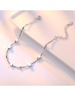 Crazy Feng elegancka bransoletka łańcuszkowa srebrne kolorowe koraliki gwiazdy Charm bransoletka dla kobiet wąż Link Chain brans