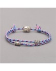 Etniczny tybetański głowa buddy tkane Amulet Multicolor bransoletki i Bangles dla kobiet mężczyzn ręcznie liny budda Charm brans