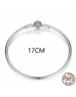 Luksusowe oryginalny 100% 925 srebrny łańcuszek żmijka łańcuch bransoletka Bangle dla kobiet autentyczne urok biżuteria Pulseira