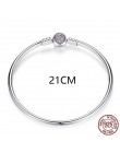 Luksusowe oryginalny 100% 925 srebrny łańcuszek żmijka łańcuch bransoletka Bangle dla kobiet autentyczne urok biżuteria Pulseira
