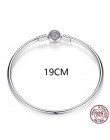 Luksusowe oryginalny 100% 925 srebrny łańcuszek żmijka łańcuch bransoletka Bangle dla kobiet autentyczne urok biżuteria Pulseira