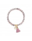 6 sztuk/zestaw zestaw bransoletek dla kobiet Boho Gem Shell Turtle Leaf korale skórzana wielowarstwowa bransoletka Charm Lady Go