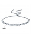 UMODE 4 kolory moda cyrkonia bransoletka tenisowa i Bangles dla kobiet prezenty nowa luksusowa opaska Voor Vrouwen Bijoux UB0124