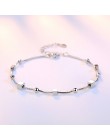 Crazy Feng elegancka bransoletka łańcuszkowa srebrne kolorowe koraliki gwiazdy Charm bransoletka dla kobiet wąż Link Chain brans