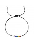 ZMZY śliczne bransoletki z koralików układanie wiosna Rainbow bransoletka wisiorek Boho Handmade modna biżuteria na prezent cien