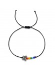 ZMZY śliczne bransoletki z koralików układanie wiosna Rainbow bransoletka wisiorek Boho Handmade modna biżuteria na prezent cien