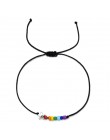 ZMZY śliczne bransoletki z koralików układanie wiosna Rainbow bransoletka wisiorek Boho Handmade modna biżuteria na prezent cien