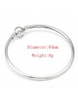 Wysokiej jakości 17-21cm posrebrzane wąż Chain Link bransoletka Fit europejskiej Charm bransoletka dla kobiet DIY tworzenia biżu