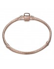 Wysokiej jakości 17-21cm posrebrzane wąż Chain Link bransoletka Fit europejskiej Charm bransoletka dla kobiet DIY tworzenia biżu
