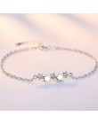 Crazy Feng elegancka bransoletka łańcuszkowa srebrne kolorowe koraliki gwiazdy Charm bransoletka dla kobiet wąż Link Chain brans