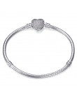 Wysokiej jakości 17-21cm posrebrzane wąż Chain Link bransoletka Fit europejskiej Charm bransoletka dla kobiet DIY tworzenia biżu