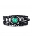 Vnox Aries 12 horoskop wielowarstwowa skórzana linka bransoletki dla kobiet mężczyzn prezenty Vintage biżuteria pulseira