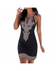 Sukienka damska letnia sukienka Halter Neck Boho drukuj bez rękawów Casual Mini kostiumy kąpielowe Sundress Plus rozmiar Jupe da