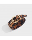 Flatfoosie Fashion ZA Leopard bransoletki dla kobiet Boho guzik o złotym kolorze skórzana bransoletka w stylu vintage świąteczna