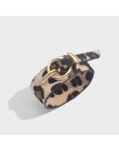 Flatfoosie Fashion ZA Leopard bransoletki dla kobiet Boho guzik o złotym kolorze skórzana bransoletka w stylu vintage świąteczna