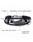 Vnox Vintage ster Charm bransoletka dla mężczyzn wielowarstwowa skórzana linka bransoletki bransoletki 7.87 "pulseira masculina