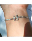 Micro Pave cyrkon list delikatna bransoletka z kamieniami 2020 nowy prosty uroczy pulseras mujer