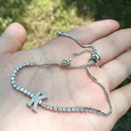 Micro Pave cyrkon list delikatna bransoletka z kamieniami 2020 nowy prosty uroczy pulseras mujer