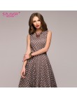 S. FLAVOR kobiety sukienka vintage bez rękawów, dekolt w kształcie litery "o", 2020 lato Vestidos kobiety elegancka, w kropki dr