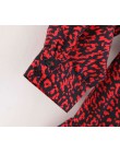 2018 kobiet w stylu vintage z długim rękawem czerwony wzór w cętki mini sukienka eleganckie panie ruffles vestidos swobodny szyk