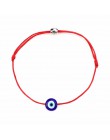 Turecki Lucky Evil Eye bransoletki dla kobiet 6 kolorów ręcznie plecione liny biżuteria na szczęście czerwona bransoletka kobiet