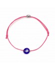 Turecki Lucky Evil Eye bransoletki dla kobiet 6 kolorów ręcznie plecione liny biżuteria na szczęście czerwona bransoletka kobiet