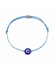 Turecki Lucky Evil Eye bransoletki dla kobiet 6 kolorów ręcznie plecione liny biżuteria na szczęście czerwona bransoletka kobiet