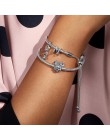 Błyszczące Minnie Retro zawieszka srebrna bransoletki i bransolety wąż łańcuch DIY 16cm-21cm grzywny bransoletki biżuteria dla k